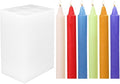 ZAKVOOR 6 Holes Candle Molds Long Cylinder Shape Silicone Resin Mould for Scented Candle Gypsum Resin Casting Clay Wax Handmade Crafts