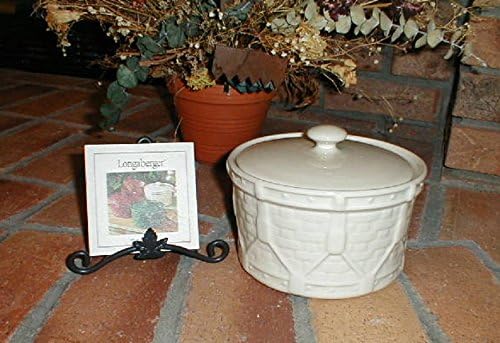 Longaberger Drum Crock Vitrified Pottery/Casserole Dish in Ivory