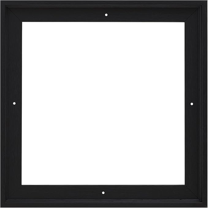 Pixy Canvas Floater Frame 34x34 for 3/4 (0.75) inch Deep Canvas Paintings/Canvas Prints/Wood Canvas Panels/Wall Art/Wall Decor/Home Decor/Artwork (Black Oak, 34 x 34 inch, Square)