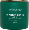 Colonial Candle Frankincense & Fir Scented Jar Candle, Pop of Color Collection, 3 Wick, 14.5 oz - Up to 60 Hours Burn