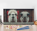 Paint by Numbers Kit for Adults Alpaca Painting by Numbers Ostrich DIY Kits for Adults Canvas Painting Crafts, Hobbies for Women Beginner for Home Wall Decor Art Gifts Without Frame 24x48Inch Q-2639