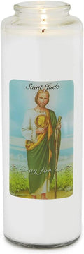 Root Candles Prayer Candles Clear Glass Devotional 7-Day Prayer Candle, 1-Count, Saint Jude