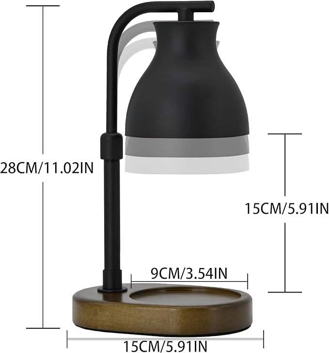 Candle Warmer Lamp with Timer - Electric Adjustable Candle Lamp Warmer, Birthday Gifts for Women, Mothers Day Gifts for Mom, House Warming Gifts New Home, Candle Warmer for Jar Candles with 2 Bulbs