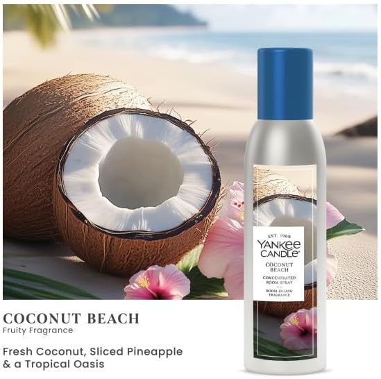 Yankee Candle Concentrated Room Spray, Coconut Beach, 1.5 Oz (Pack of 1)