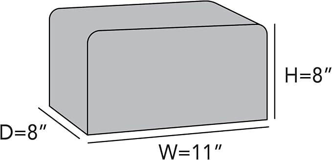 Covermates Keepsakes Rectangular Appliance Cover – Quilted Kitchen Appliance Cover for Countertop Storage – Dust Protection – Stain Resistant – Washable – Slip-On Appliance Design, Bronze