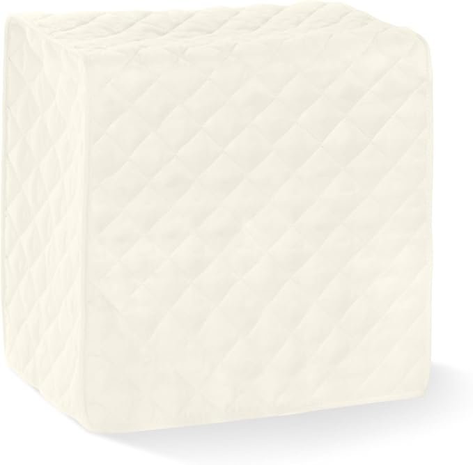 Covermates Keepsakes Rectangular Appliance Cover – Quilted Kitchen Appliance Cover for Countertop Storage – Dust Protection – Stain Resistant – Washable – Slip-On Appliance Design, Cream