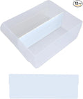 (12-Pack) Large Drawer Dividers compatible with Craft Cabinet and Hardware Storage Organizers, (Dividers Only)