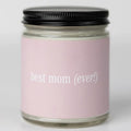 Fontana Candle Co. Celebration Collection, Best Mom Ever Gift – 9oz Scented Candles Made with Beeswax, Coconut Oil & Pure Essential Oils – Wood Wick, 35+ Hrs Clean Burn – Non-Toxic Candles for Home