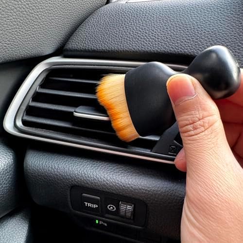2Pcs Auto Interior Cleaning Detail Brush for Sonata SEL 2024, Dashboard Air Vent Crevice Sweeper Soft Dust Dirt Removal Tool