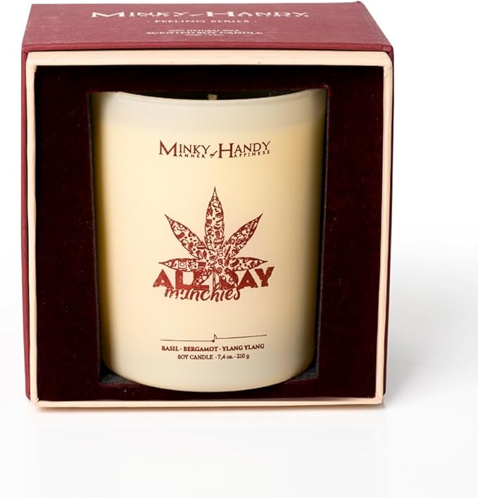 Candles for Home Scented - Luxury Soy with Basil Bergamot Ylang Ylang - Long-Lasting Highly Scented Jar Candles - Clean Burn - Non Toxic