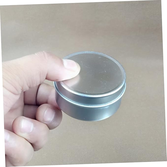 IWOWHERO 4pcs Candle Iron Can for Scented Candle Making Premium Tin Box for Home Practice Easy Mold and Storage Lightweight Travel Silver Finish