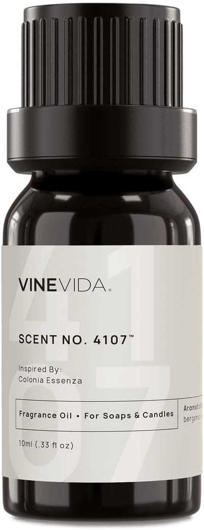 VINEVIDA [10mL] Scent No. 4107 Fragrance Oil for Candle Making - Natural Candle Oil Scents - Soap Making Essential Oil - Made in USA