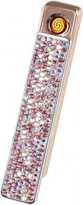 Electric Pink Lighter, USB Flameless Coil Lighter Electronic Rechargeable