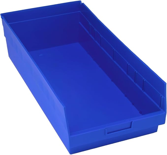 SHELF BIN BLUE 23-5/8in x 11-1/8in x 6in