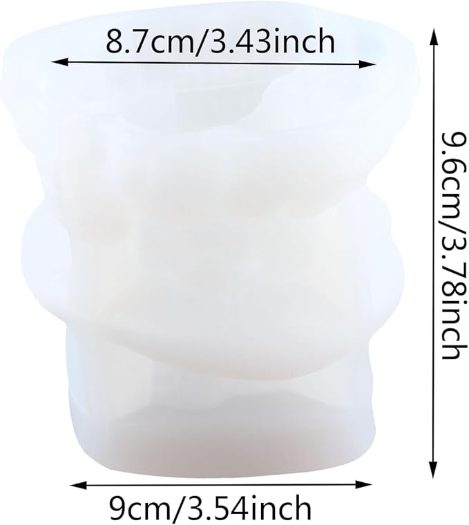 XIAOSHUI Mushroom House Candle Mold House Resin Casting Silicone Molds for Candle Making Candle Home Decorate Aromatherapy Gypsum Candles Clay Craft