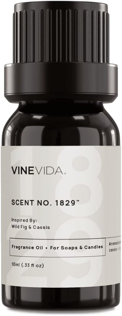 VINEVIDA [10mL] Wild Fig & Cassis Fragrance Oil for Candle Making - Natural Candle Oil Scents - Soap Making Essential Oil - Made in USA
