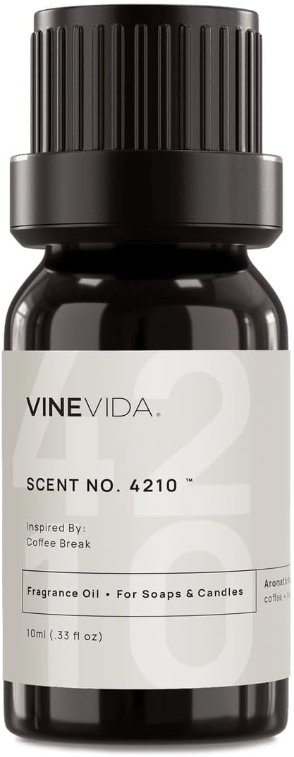 VINEVIDA [10 Ml] Scent NO. 4210 Inspired by Coffee Break | Premium Fragrance Oil for Candle Making & Soap Making | Candle Scents for Soy Wax | Scented Oils for Car Freshies & Bath Products