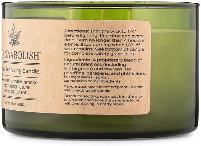 Cannabolish Odor Removing 3-Wick Candle, 16 oz