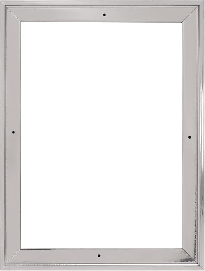 Pixy Canvas 9x12 inch Floater Frame for Canvas Paintings, Wood Panels, Canvas Panels & Stretched Canvas Boards. Floating Frame fits 5/8", 3/4" & max 7/8" Deep Artwork (Chrome, 9 x 12 inch)