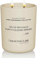 M&SENSE Natural Soy Large Candle| Puffy-Cloud Dream | 16.6 oz, 95H Burn | Mini Spring Scented Candles for Relaxation, Valentines Day Gift, Home Décor | for Bedroom, Office, Party