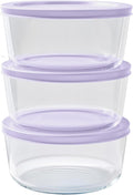 DURA LIVING 6-Piece Glass Food Storage Containers Set (3 Containers + 3 BPA-Free Lids) | 4-Cup, Leakproof | Microwave, Freezer, Oven & Dishwasher Safe | Ideal for Meal Prep & Pantry Organization