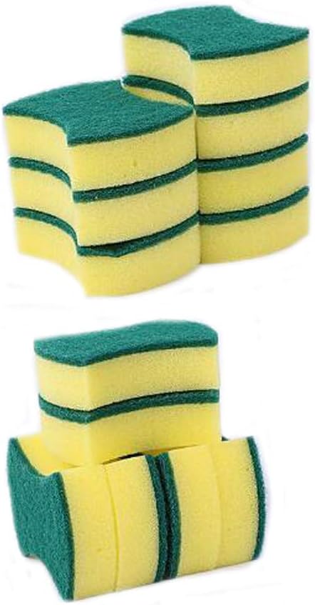 10 Pcs Dishes Sponge Scrub Pad Magic Scrub Sponge Kitchen Brush