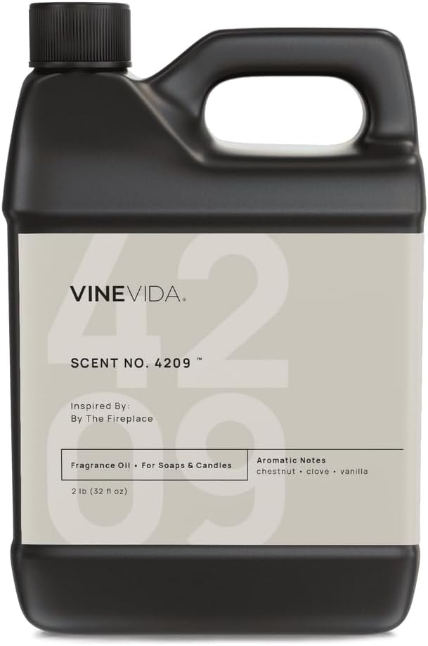 VINEVIDA [32 Oz] Scent NO. 4209 Inspired by by The Fireplace | Premium Fragrance Oil for Candle Making & Soap Making | Candle Scents for Soy Wax | Scented Oils for Car Freshies & Bath Products