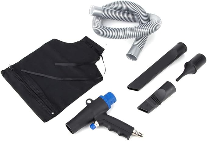 2 in 1 vacuum blow pneumatic cleaner kit, 6kpa suction power tool for industrial cleaning with quick connect fitting