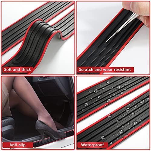 4 Pcs Door Sills for Sonata SEL 2024,Threshold Footplate Kickplates Doorsills Guard Protector Plate Shield Sillstrip Kickplate Strips Scuff