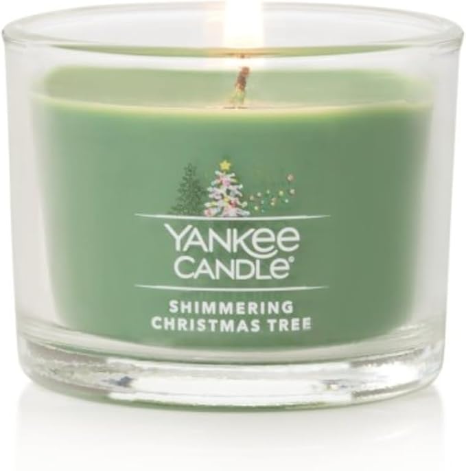 Yankee Candle Minis Jar, Shimmering Christmas Tree, 1.3 OZ (Pack of 12)