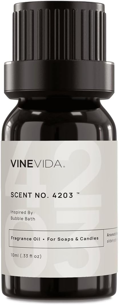 VINEVIDA [10 Ml] Scent NO. 4203 Inspired by Bubble Bath | Premium Fragrance Oil for Candle Making & Soap Making | Candle Scents for Soy Wax | Scented Oils for Car Freshies & Bath Products