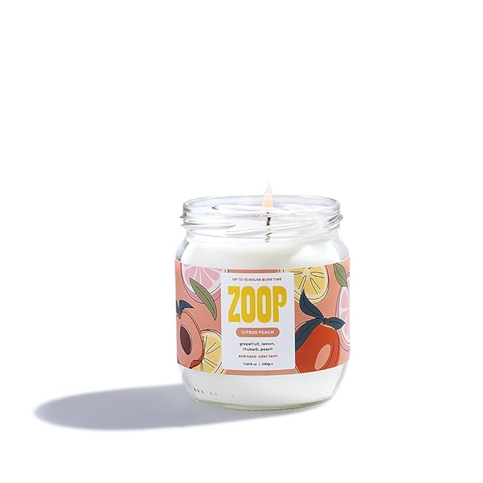 Zoop Pet Odor Eliminating Candle - 100% Natural- Pet Odor Eliminator for Home - Non-Toxic and Eco-Friendly Air Freshening Scented Candles -1 Pack