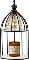 Candle Warmer Lamp for Top-Down Candle Melting, Vintage Aromatherapy Wax Melting lamp,Night Lamp (Black)