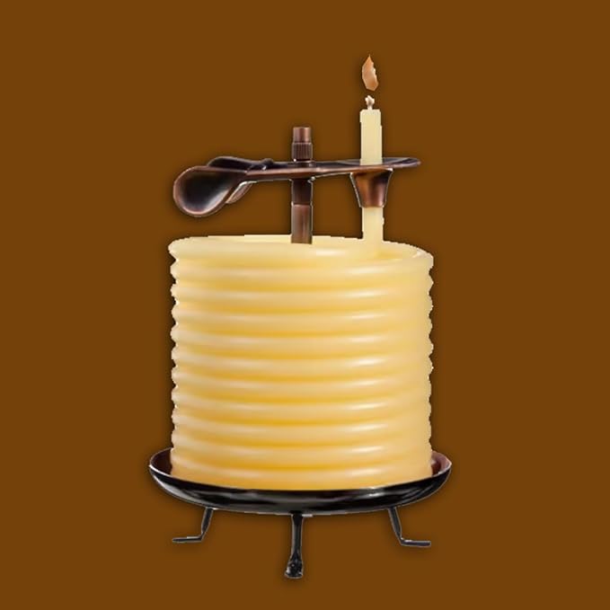 Candle by the Hour 20561B 144-Hour Candle, Eco-friendly Natural Beeswax with Cotton Wick,Yellow
