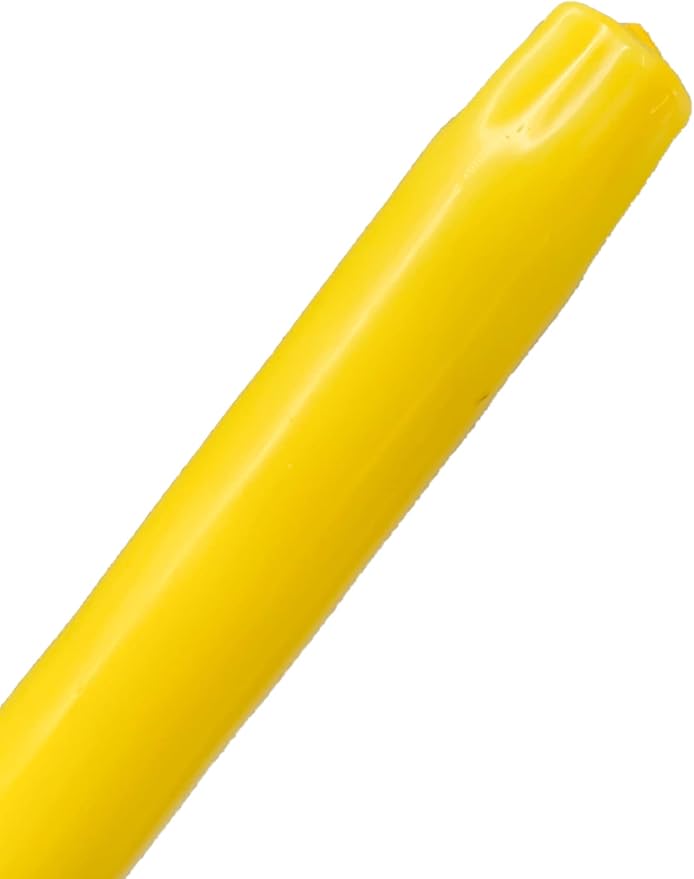 D'light Online Elegant Unscented 12" Yellow Taper Candles Premium Quality Hand-Dipped Tapered Candles, Dripless and Smokeless - Set of 12 Individually Wrapped (12 Inch, Yellow)