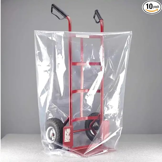 Extra Large Storage Bags Huge Clear Plastic Bags Perfect for Garage, Moistureproof, Dustproof, Luggage, Suitcase, Furniture, Comforter and More (59x71 Inch, 10 Pack)