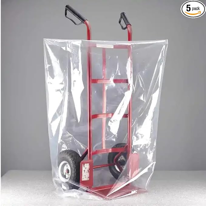 Extra Large Plastic Storage Bags Clear Appliance Storage Bags Perfect for Moistureproof, Dustproof, Luggage, Suitcase, Home Appliances, Comforter and more (79 x 99" 5 Pack)