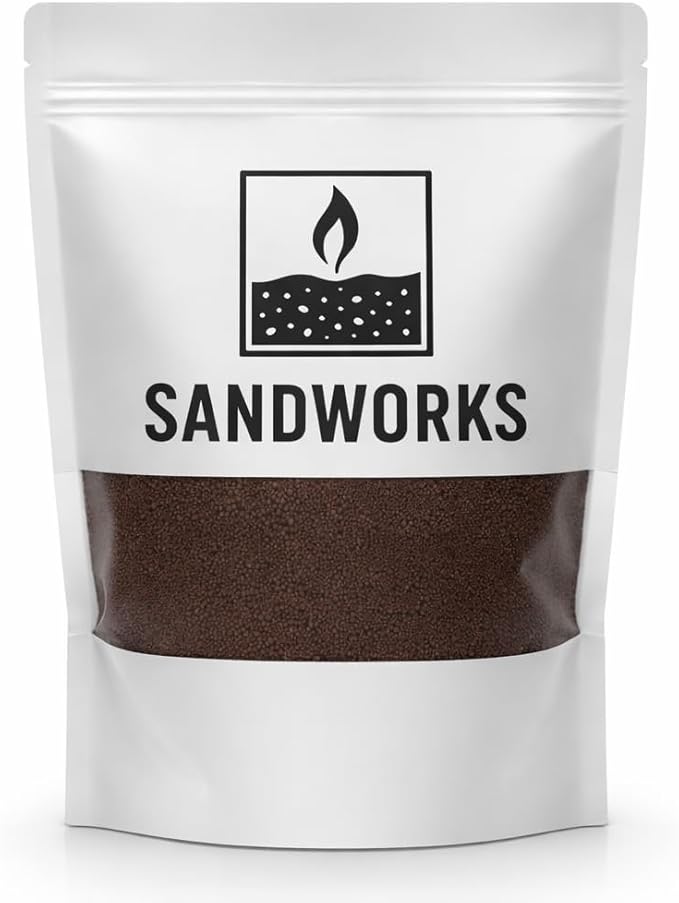 Sand Wax Candle Making Kit – 5 Wooden Wicks & 15 Cotton Wicks, 500 g Premium Fragrance-Free Sand Wax (Ironstone Brown)