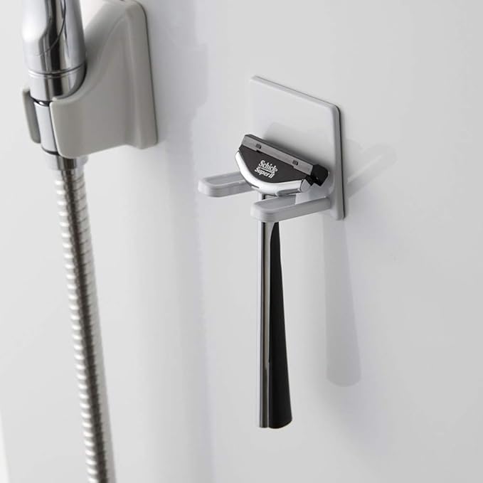 Yamazaki 4706 Tower Magnetic Bathroom Shaver Holder, White, Approx. 2.0 x 1.6 x 2.0 inches (5 x 4 x 5 cm)
