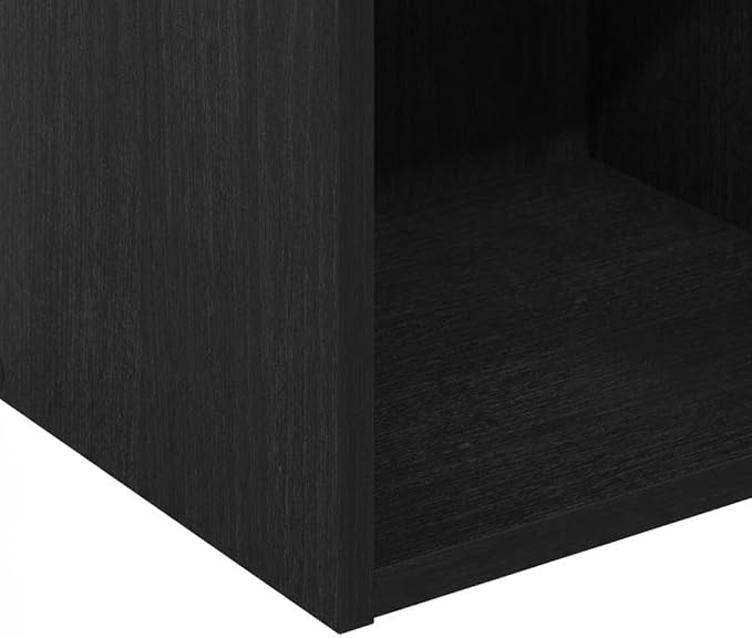 Furnifact Blackwood Bookcase with Classic Wooden Design, Sturdy Construction for Living Room and Office, Elegant Storage Solution