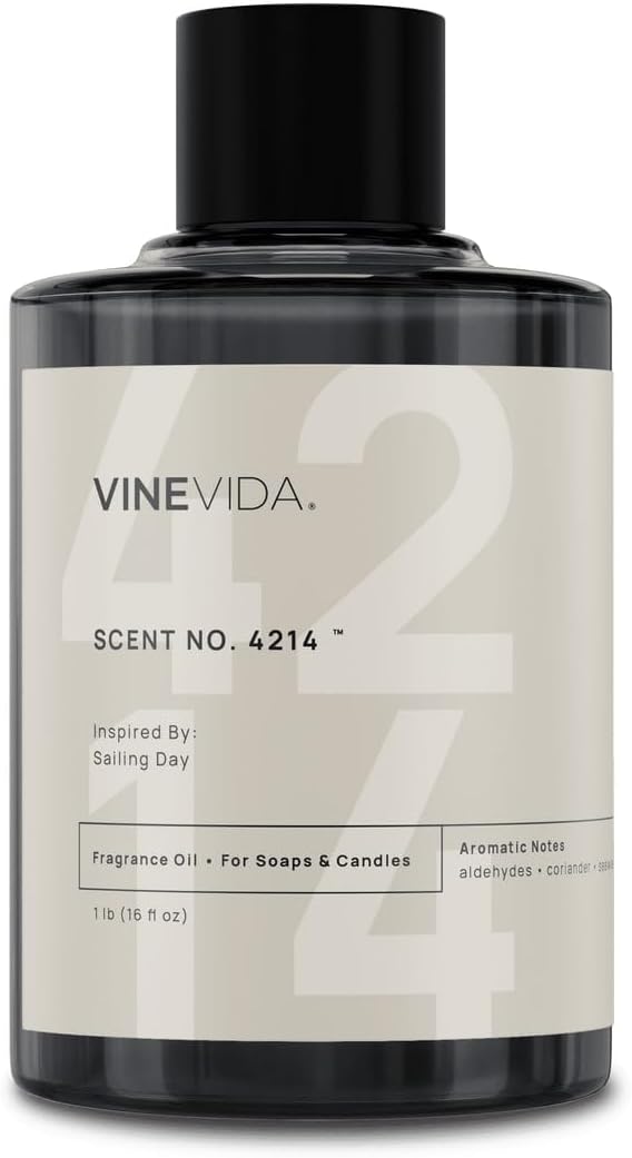 VINEVIDA [16 Oz] Scent NO. 4214 Inspired by Sailing Day | Premium Fragrance Oil for Candle Making & Soap Making | Candle Scents for Soy Wax | Scented Oils for Car Freshies & Bath Products
