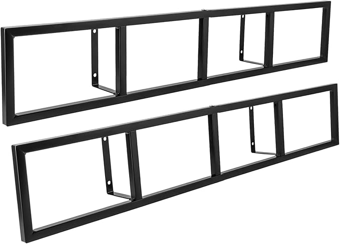 2Pcs Wall Mount Media Storage Rack, 34 Inch CD DVD Organizer Metal Floating Shelf, Cube Video Game Storage Organizer Shelf for Home Bedroom Living Room Office