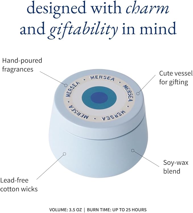 MERSEA Sea Change Tin Candle, Scented Candle Tin (3.5 oz)