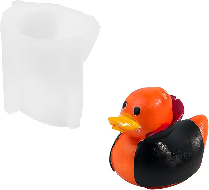 Vampire Duck Candle Silicone Molds Resin Casting Mould for for Halloween Candle Making Polymer Clay Plaster Home Decoration