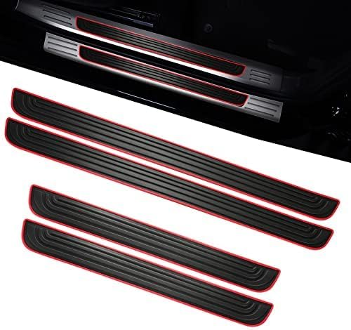 4 Pcs Door Sills for Sonata SEL 2024,Threshold Footplate Kickplates Doorsills Guard Protector Plate Shield Sillstrip Kickplate Strips Scuff