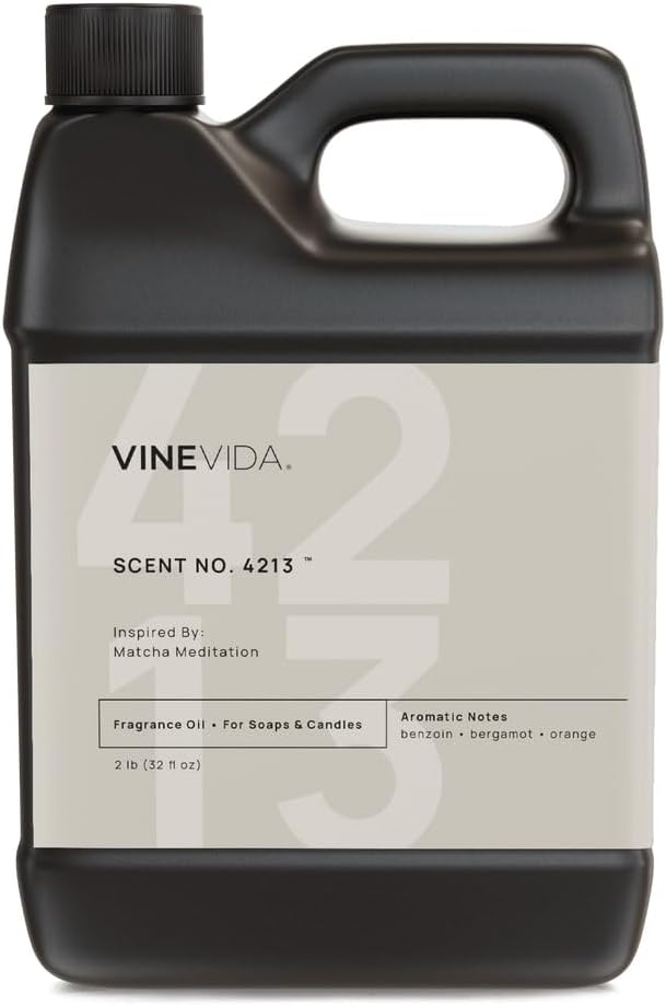 VINEVIDA [32 Oz] Scent NO. 4213 Inspired by Matcha Meditation | Premium Fragrance Oil for Candle Making & Soap Making | Candle Scents for Soy Wax | Scented Oils for Car Freshies & Bath Products