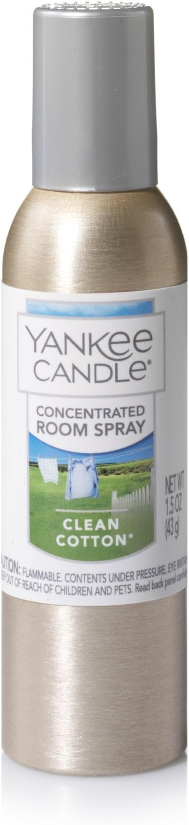 Yankee Candle Concentrated Room Spray, Clean Cotton, 1.5 OZ (Pack of 3)