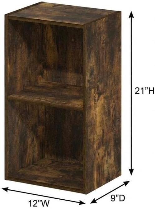 Furnifact Amber Pine Bookcase with Modern Design, Sturdy Wood Construction, Elegant Storage Solution for Living Room, Office, or Bedroom