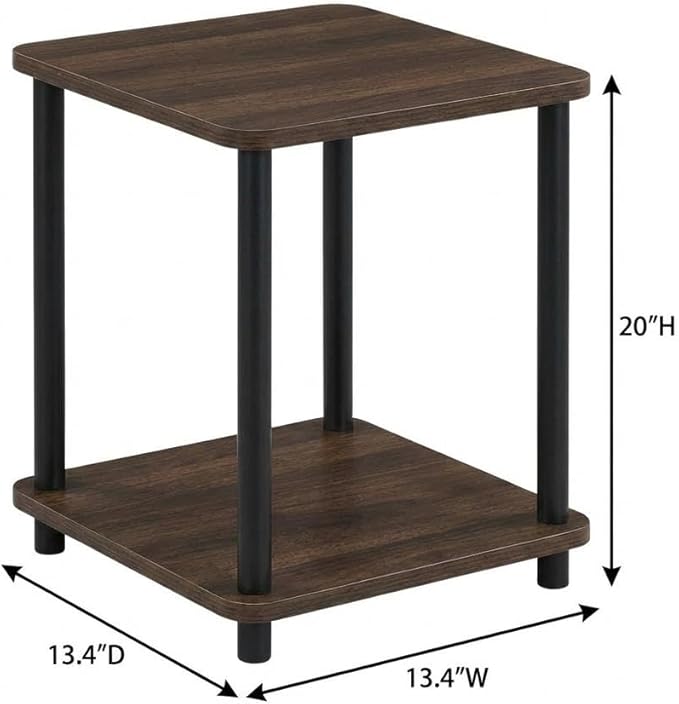 Furnifact Dark Cherry Black Bookcase, Modern Wooden Storage Shelf, Space-Saving Home Office Decor, Sturdy Wood Construction, Elegant and Durable Design