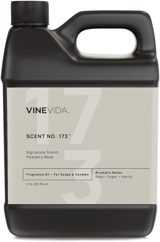 VINEVIDA [32 oz] Powdery Rose; Fragrance Oil for Candle Making and Soap Making - Premium Candle Scents for Soy Candles